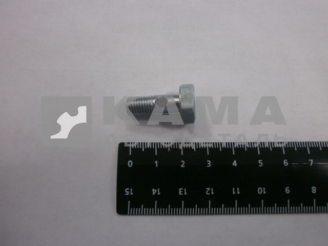 штуцер-болт М8х1-21 обратки форсунки (БЕЗ ВЫСТУПА) 740.70-1104368 (common rail)