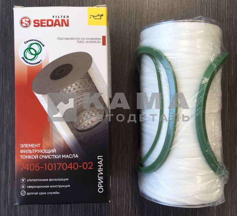 элемент Масляного фильтра КАМАЗ-Евро "Нитка"+ рем/комп. ("СЕДАН" оригинал) 7405.1017040-02