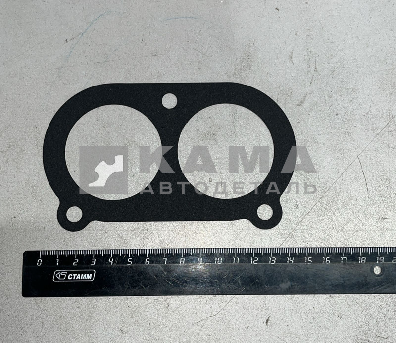 прокладка термостата ЕВРО 7406-1303214-10 (3 болта) "МЕТАЛЛИЧЕСКАЯ"