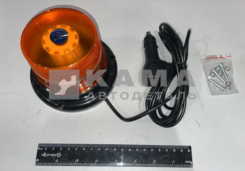 маяк на МАГНИТе Импульсный (СВЕТОДИОДНЫЙ) 12-24V (прикуриватель) АТ14262