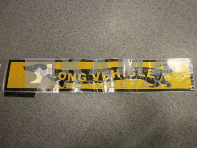 наклейка "LONG VEHICLE" к-т из 2-ух (17х100 см) такса