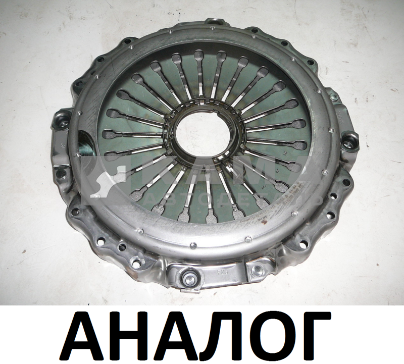 корзина сцепления 1диск.сцеп. "ЭКОНОМ" Аналог SACHS 3482083118 (КПП: 154, ZF9S, ZF16S...) (диск нажимной в сборе, лепестковый)