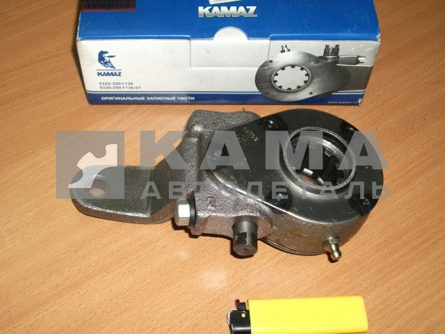 трещетка (рычаг регул.) 5320-3502136 Задняя (ЗАВОД, Правая, короткая, 8тн)