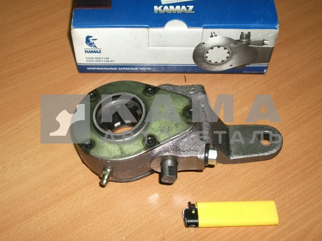 трещетка (рычаг регул.) 5320-3502237 Задняя (ЗАВОД, Левая, короткая, 8тн)