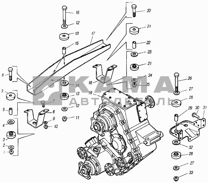 раздаточная коробка 4310-1800020 в сборе, без КОМ (кап.ремонт, гарантия 3 месяца)