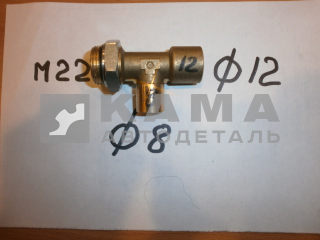 фитинг Металл. Тройник Д12хД8хМ22 (45104350601600 / D6412 12-8-M22х1,5S)(Ю47)