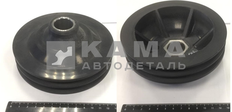 шкив водяного насоса Стар.Обр. "ПЛАСТИК" (2-а ручья, D140мм) 740.1307216-40