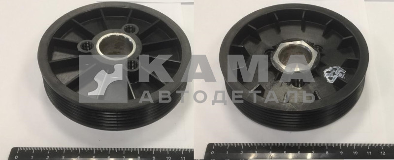 шкив водяного насоса ЕВРО-2 "ПЛАСТИК" (6-ти руч. d-115мм) 7406.1307216-20