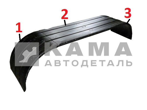 крыло Зад.колеса пластмасс. миксер ( из трех частей, площадка металл.) ТК-625