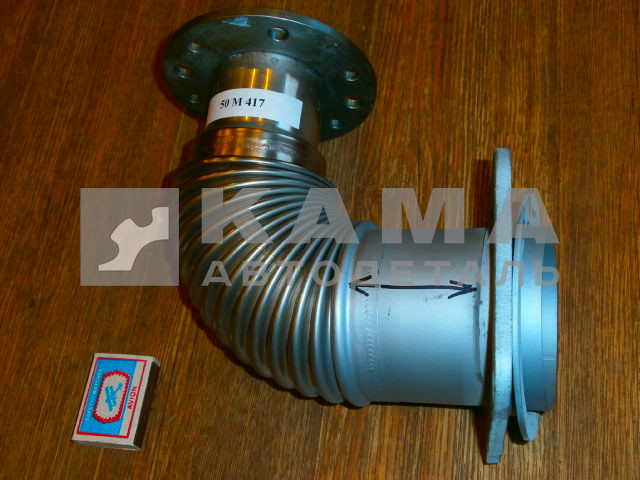 труба приемная - УГОЛ от турбины "СИЛЬФОН -50" ЗАВОД (54115-1203010-50) СНЯТ С ПРОИЗВОДСТВА