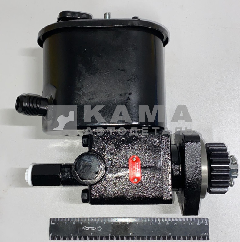 насос Гидро Усилителя Руля (ГУРа) 6520 (АНАЛОГ) "STENERS" 453471.021 (наруж. резьба "обратки" М26, "подачи" М18) 116.121