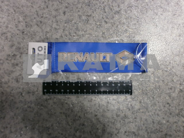 вымпел "RENAULT+девушка" (5,5х20 см) синий, бахрома