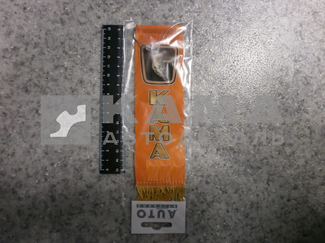 вымпел "КАМА+девушка" (5,5х20 см) оранжевый, бахрома