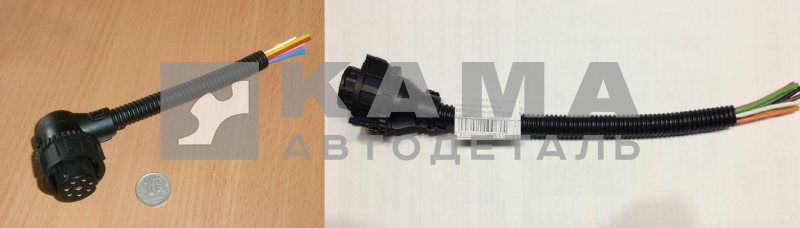 разъем электропроводки ЕВРО-3 8 клемм "на ФОНАРЬ" (закручивающийся, "ГАЙКА" с проводами)