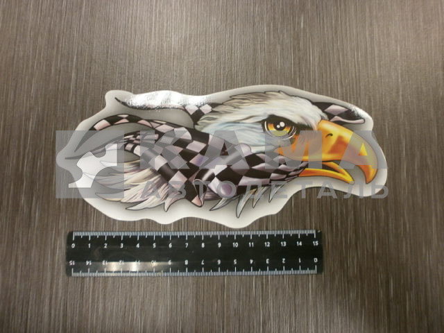 наклейка "ОРЕЛ RACING" (9х21 см) полноцветная