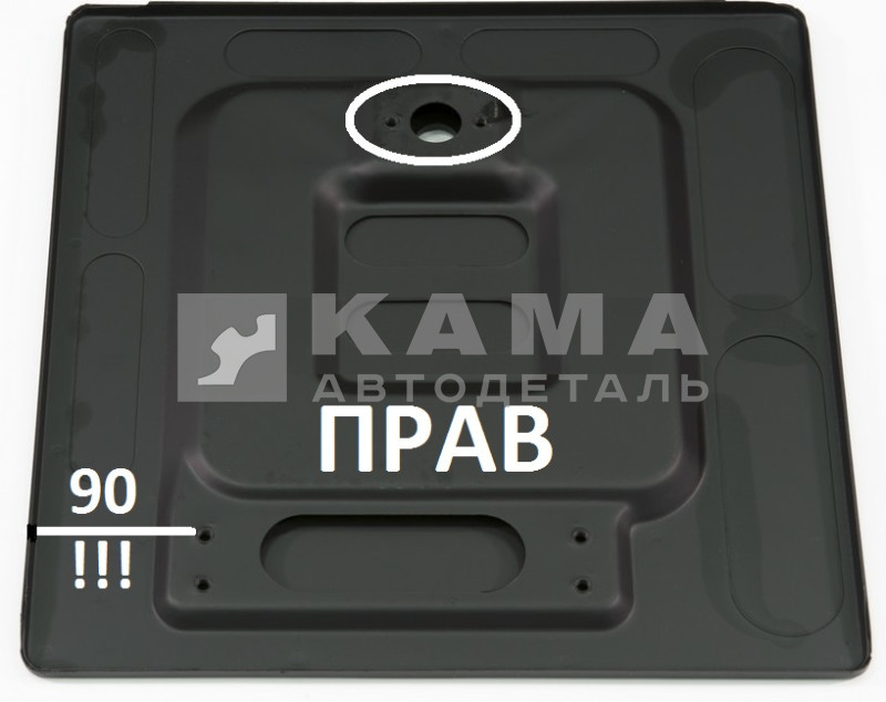 панель кабины-моторного отсека ЕВРО правая 5460-5413012