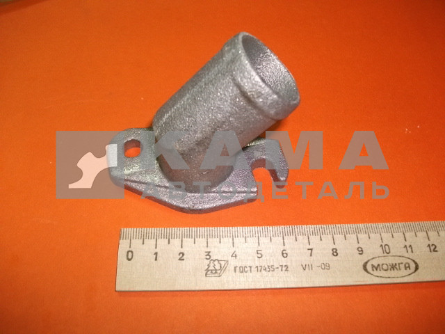 штуцер водяной на блок двигателя КАМАЗ подводящий (5320-1015088) алюмин. под шланг Д32