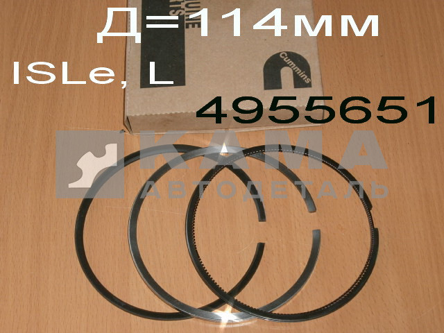 кольца поршневые КАММИНС 4955651 (Д114мм.ISLe,L) (3928294+3921919+5320276) ЭКОНОМ