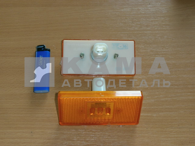 фонарь габаритный боковой 50.3731-08(581.3731) ДИОДНЫЙ (Овал.разьем, узкие шпильки) 016.3731