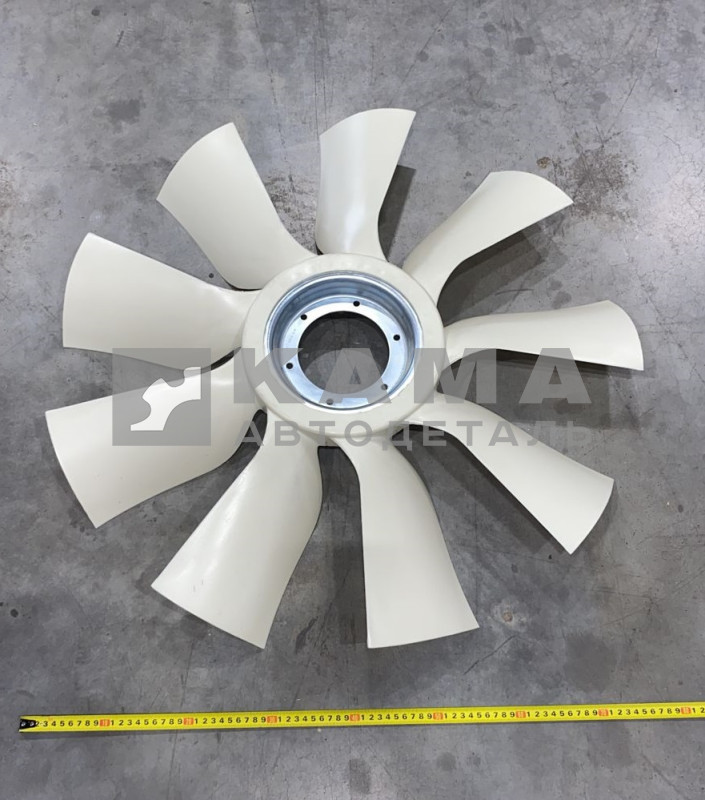 крыльчатка вентилятора Д787 21-196 "ПЛОСКАЯ" СТУПИЦА без обечайки, загнут.лопасти