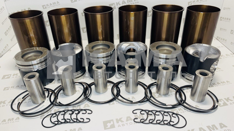 поршневая группа Вичай(Weichai) WD615/WP10 (336-371 л.с.Евро-2) комплект на 6 цилиндров LEO100018A (E2-3A-0011, 612600900075)