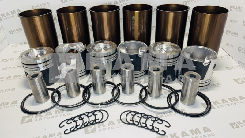 поршневая группа Вичай(Weichai) WP10 (336лс, Евро-3) комплект на 6 цилиндров LEO100021A (WP10-0034/612600030034)