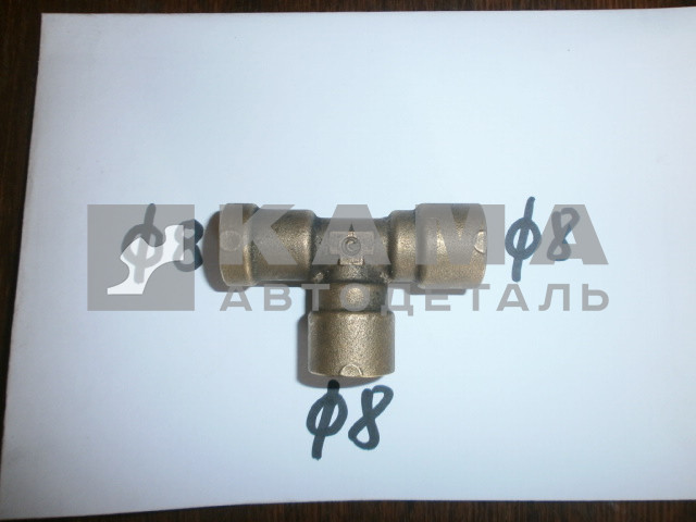 фитинг Металл. Тройник Д8хД8хД8(30) D6540 8-S 45104-4720002-9085(Ю34)