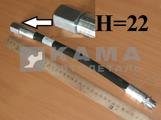 шланг ГУРа высок.давления ("Гайка М18(ключ22) / Штуцер М18") 65115-3408020-60