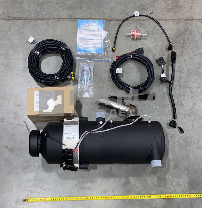 Предпусковой Жидкостный Подогреватель Двигателя 30SP-24 (24V!) в сб. с монтажным комплектом сб.4455 (г.Самара)