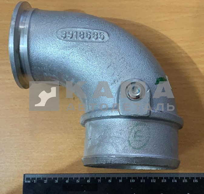 патрубок воздушный (угол90, метал) КАММИНС 6ISBe,ISLe 3918685 (5473804)