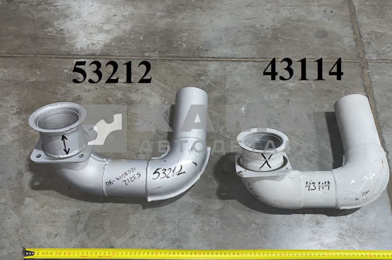 труба глушителя 4326/ 43114-1203014-90 "Бензовоз" левая