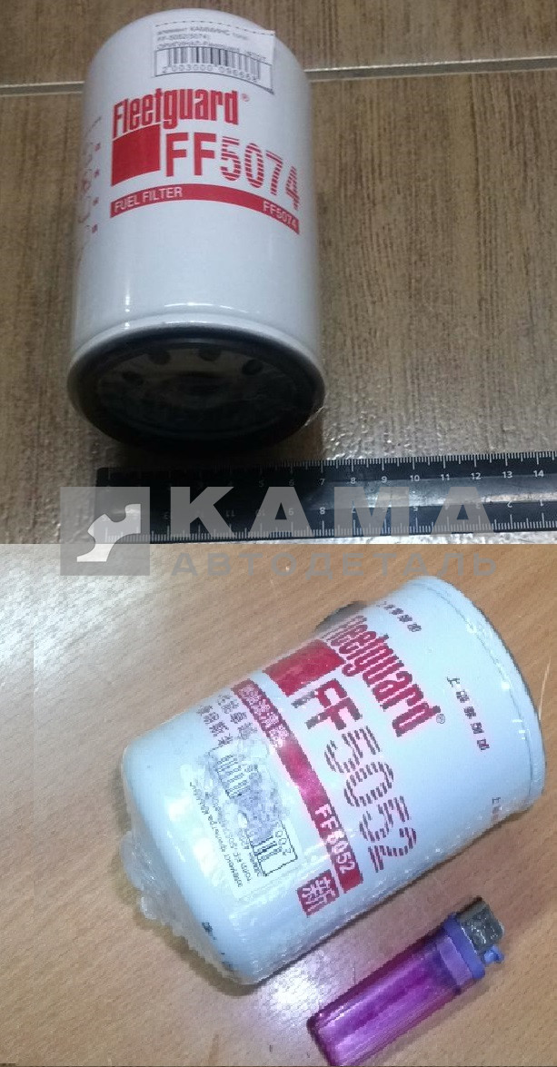 элемент фильтра КАММИНС топлив. FF-5052(5018/5074) Fleetguard/Shanghai (ФТОТ, замена 42000, WK723) 3931063