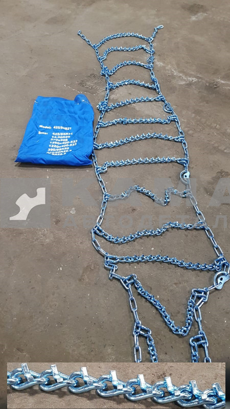 цепь противоскольжения "ВЕЗДЕХОД - скалолаз ШИП" 14R20; 425/85R21; 1260х400-533 Д8мм