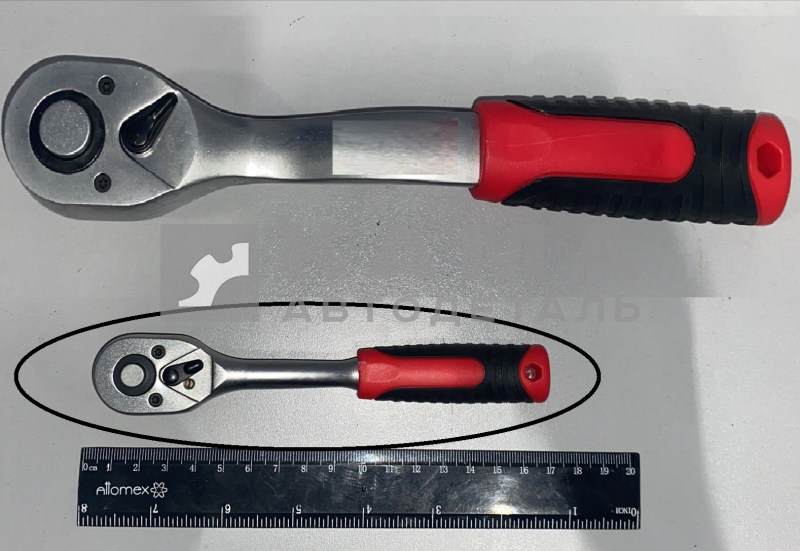 ключ-трещетка 1/4", 72 зуба, с быстрым сбросом (80222) малая