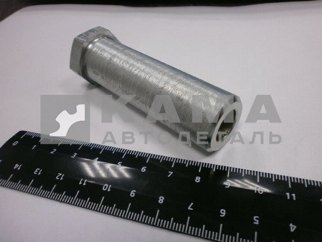 ось рычага кабины передняя 65201-5001017 (резьба внут. М12, наруж Д23мм. крепление пневмоподушки)*