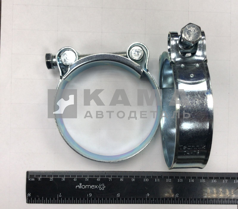 хомут ленточный Суперусиленный с Болтом ГБС 76/25 (74-79)