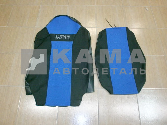 чехол сиденья ЕВРО с надписью "КАМА" (с подголовником)