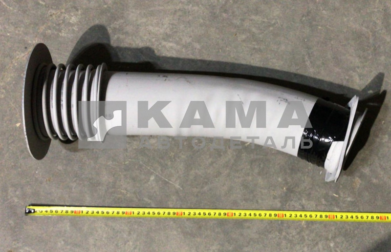 труба глушителя обогрева кузова самосвала 6522-1203048-10 (с пружиной)