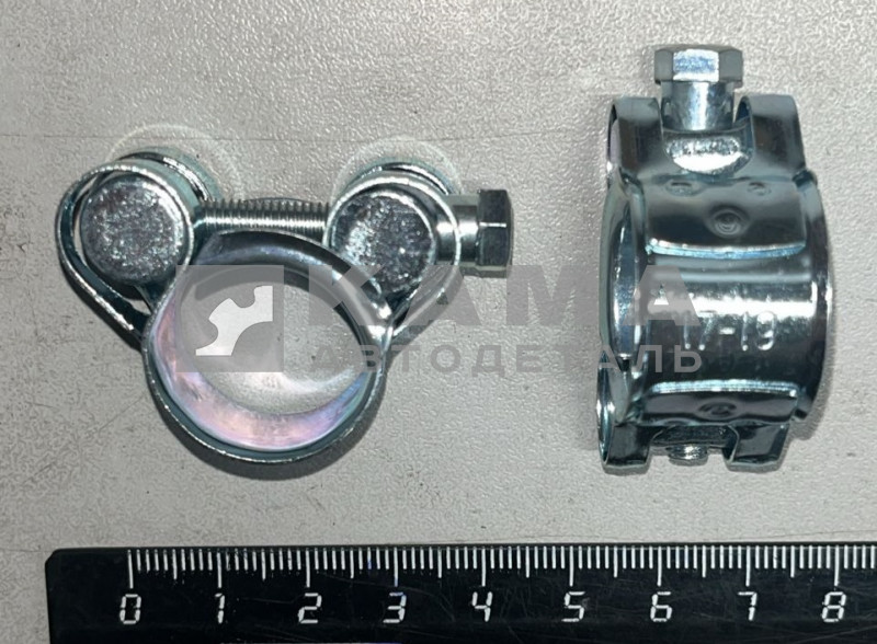 хомут ленточный Суперусиленный с болтом ГБС 17-19