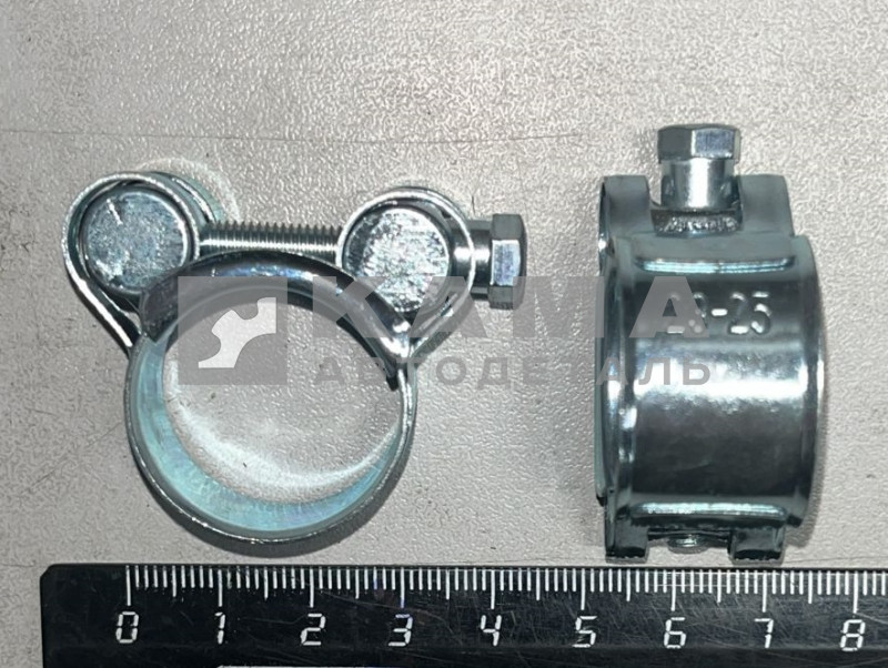 хомут ленточный Суперусиленный с болтом ГБС 23-25