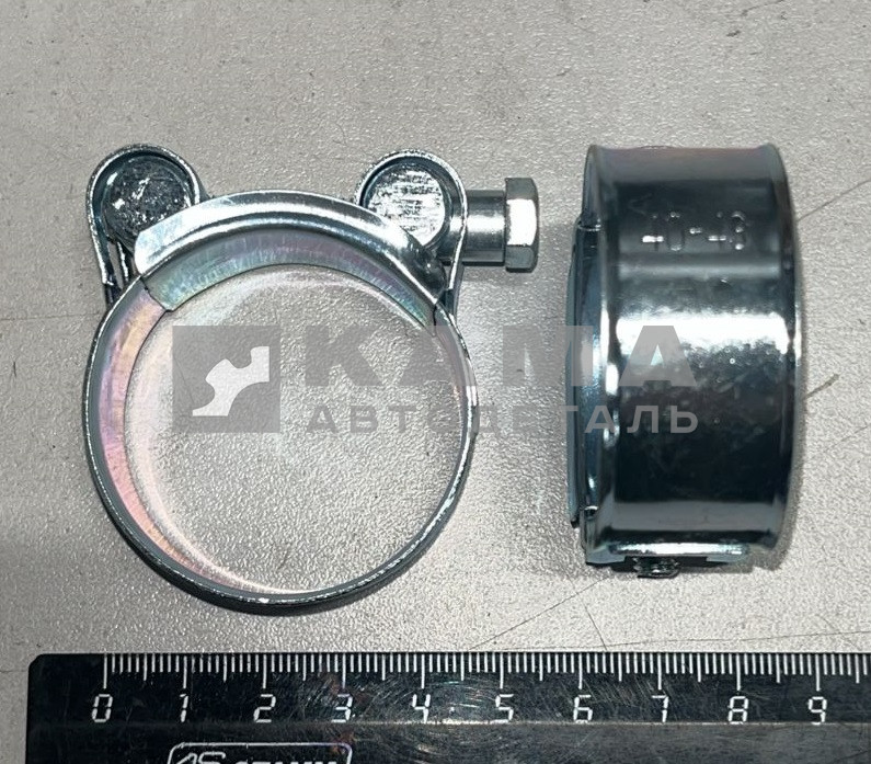 хомут ленточный Суперусиленный с болтом ГБС 40-43