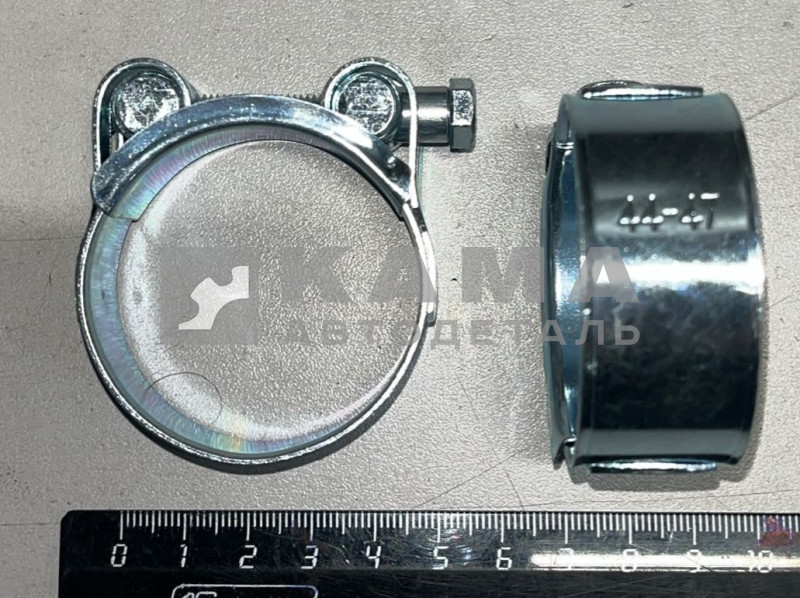 хомут ленточный Суперусиленный с болтом ГБС 44-47