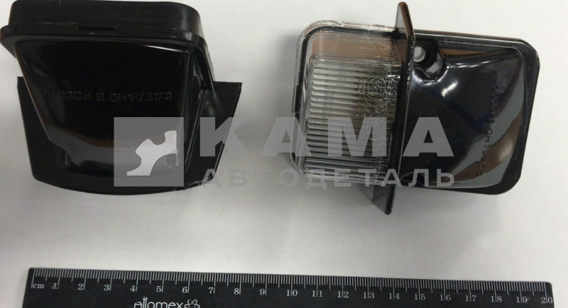 фонарь габаритный передний 264.3712 (белый черный верх) прямоугольный