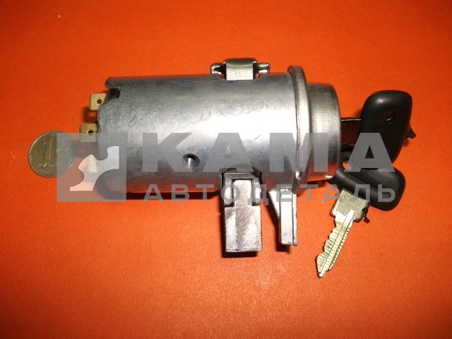замок зажигания ЕВРО (Дмитровград) БЛЕСТЯЩАЯ крышка (2101-3704000)