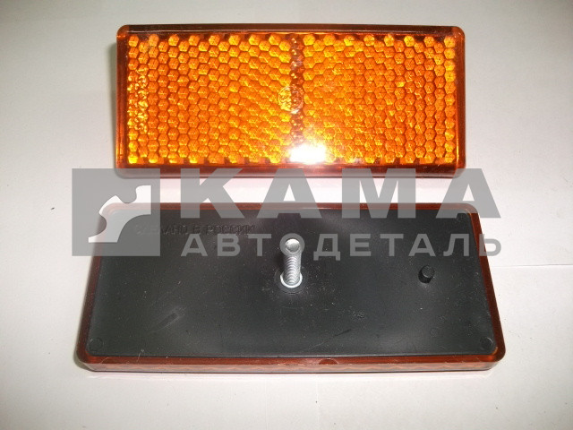 катафот ЕВРО оранжевый (желтый) прямоугольный 1 шпилька 3012.3731 (световозвращатель)