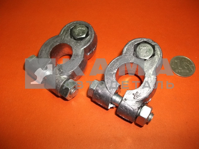 клемма АКБ свинец СУПЕРусиленные (ключ Х13/М8) (К3у)