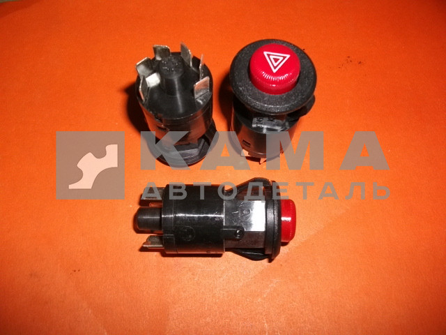 кнопка аварийки ЕВРО (6 клемм) 249.3710-02(245.3710-01)