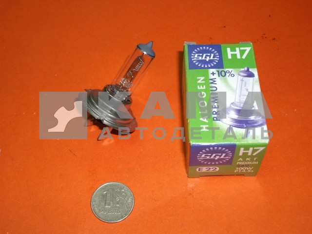 лампа фарная Н7 24х100 галоген (Брест/Маяк) PX26D