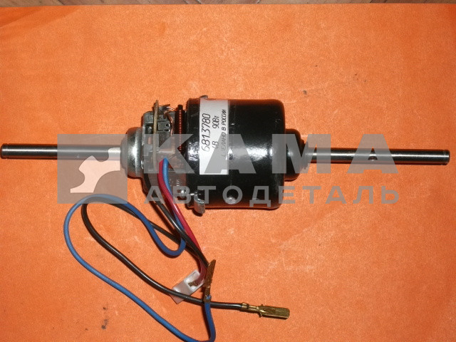 мотор отопителя 24В,90Вт (с двумя длинн. валами) 681.3780 (маз) КЗАЭ