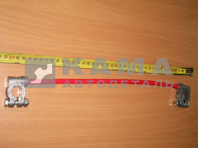 провод (перемычка) АКБ 40см клеммы под АКБ (толстая 0,5)